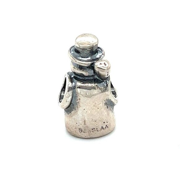 Retired Trollbeads Snowman Bead - Picture 2 of 4